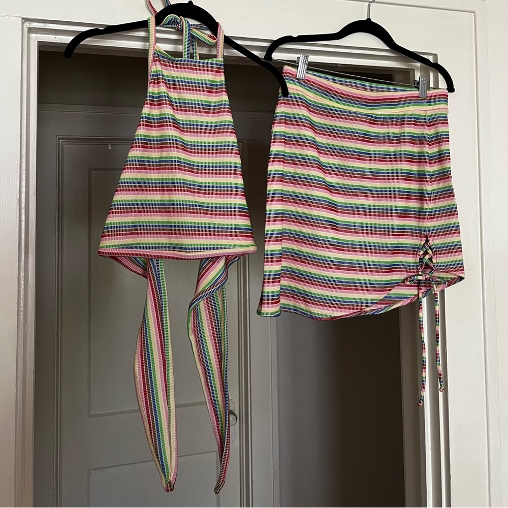 Target Pride Multi color halter and skirt set